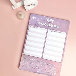 Enchanted Wands & Wishes -Magical illustrated A5 Daily desk planner