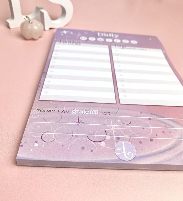 Enchanted Wands & Wishes -Magical illustrated A5 Daily desk planner - Image 2