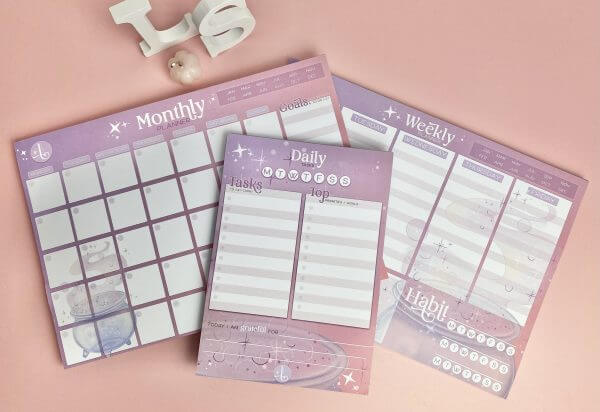 Enchanted Wands & Wishes -Magical illustrated Planner Bundle