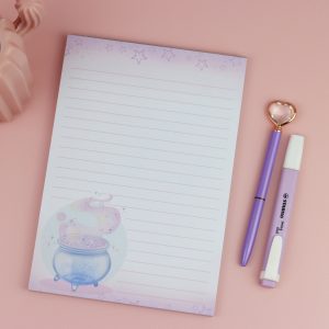 Enchanted Wands & Wishes Magical- Cauldron A5 Lined Notepad