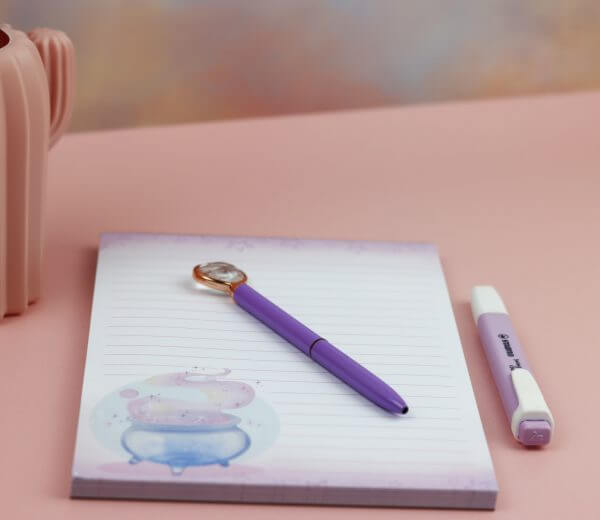 Enchanted Wands & Wishes Magical- Cauldron A5 Lined Notepad - Image 3