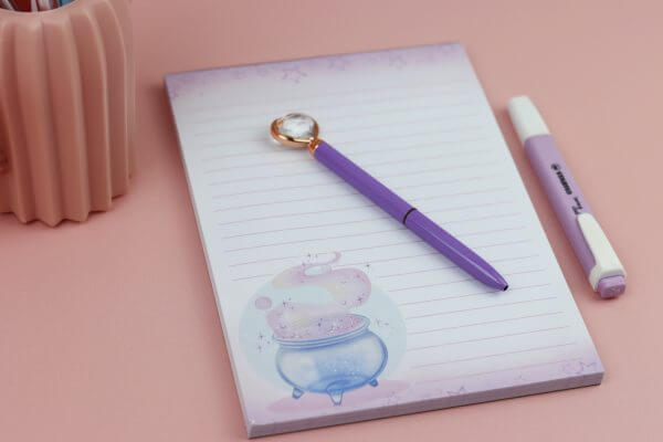 Enchanted Wands & Wishes Magical- Cauldron A5 Lined Notepad - Image 2