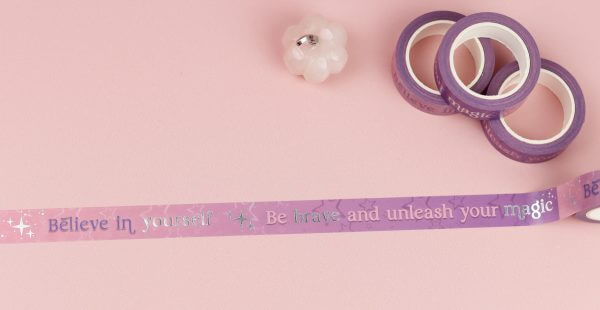 Enchanted Wands & Wishes- Silver Foiled Washi tape
