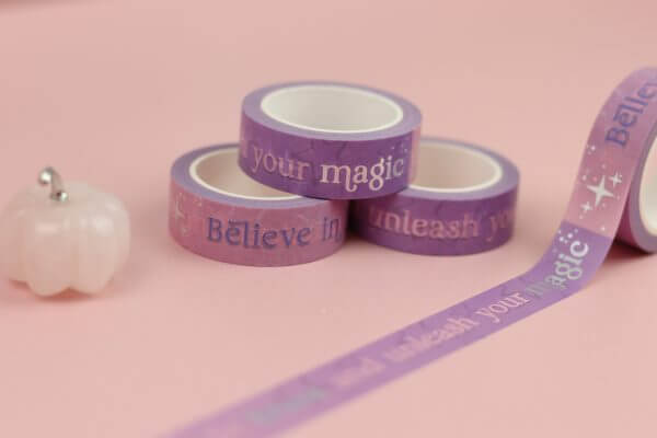 Enchanted Wands & Wishes- Silver Foiled Washi tape - Image 2
