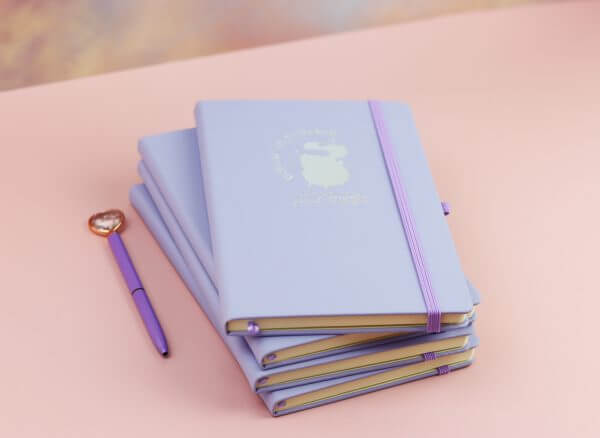 Enchanted Wands & Wishes- Silver Foiled A5 Mole Notebook - Image 2