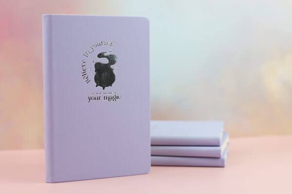 Enchanted Wands & Wishes- Silver Foiled A5 Mole Notebook - Image 4