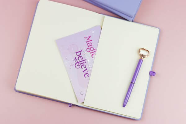 Enchanted Wands & Wishes- Silver Foiled A5 Mole Notebook - Image 5