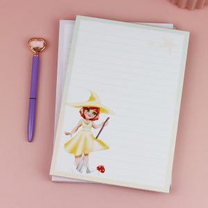 Magical witch 'Luna' A5 Lined Notepad