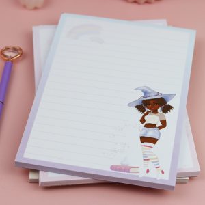 Magical witch 'Raven' A5 Lined Notepad