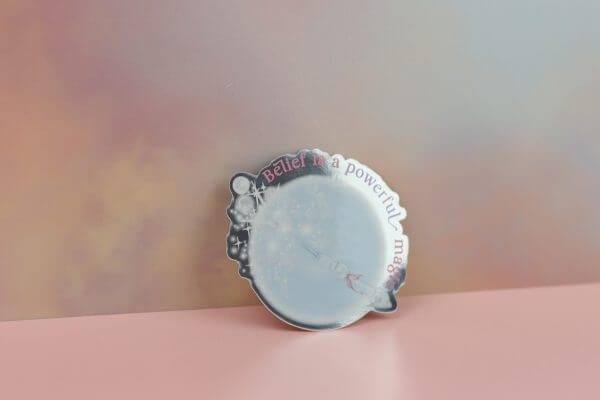 Enchanted Wands & Wishes - 'Belief is a Powerful Magic' Mirror effect Vinyl Sticker